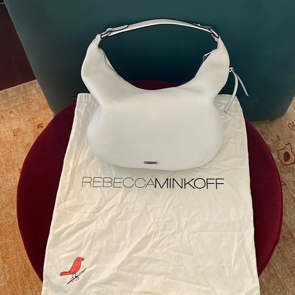 Rebecca Minkoff Hobo Shoulder White Bag NWOT - Picture 3 of 9